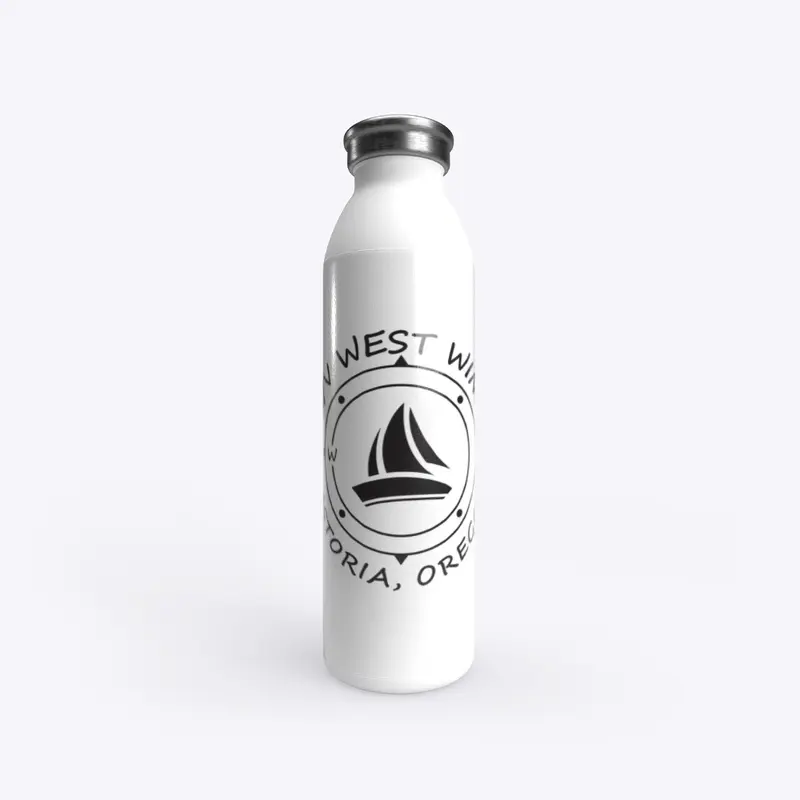 Water Bottle - Black Lettering